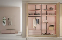 Armario a medida de puertas plegables con frente liso Slim de Lagrama