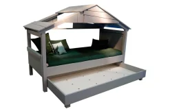 Cama casita con nido gris de Mathy by Bols