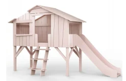 Cama casita sencilla con tobogán de Mathy by Bols