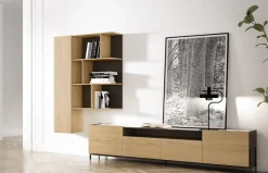 Composición mueble tv + módulos colgados CL05 de Rodri Diseño