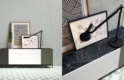 Composición mueble tv + vitrina CL14 de Rodri Diseño