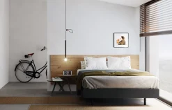 Dormitorio juvenil con cabecero de madera Essential de Lagrama