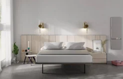Dormitorio moderno con cabecero al suelo AX de Lagrama