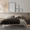 Dormitorio moderno con cabezal liso y luz led Homage de Lagrama