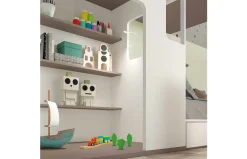 Habitación infantil con cama tren Style 43 de Montes