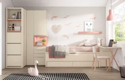 Habitación juvenil 16 con bicama de Lan Mobel