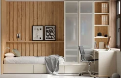 Habitación juvenil con cama cubo 13 Flow de Jotajotape