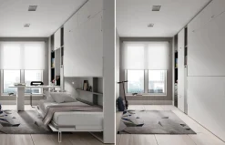 Habitación juvenil Up&Down 14 con literas abatibles de Jotajotape