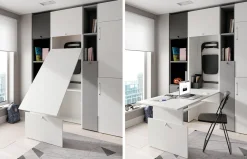 Habitación juvenil Up&Down 14 con literas abatibles de Jotajotape