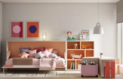 Habitación juvenil Up&Down 01 con cama abatible baja de Jotajotape