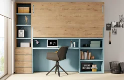 Habitación juvenil Up&Down 18 con cama abatible alta de Jotajotape