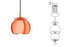 Lámpara colgante Rocamar de Eglo