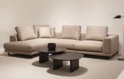 Mesa de centro redonda de madera Isla de Temasdos