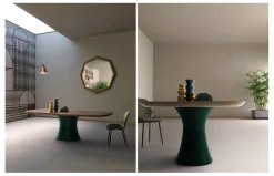 Mesa de comedor Cosmopolitan con pata Monolith de Devina Nais