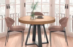 Mesa de comedor extensible redonda 239 de Kazzano