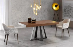 Mesa de comedor extensible Six Madera
