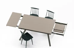 Mesa de comedor extensible X de Baixmoduls