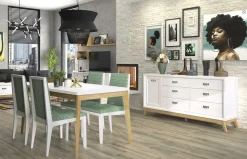 Mesa de comedor extensible Ízaro de Grupo Seys