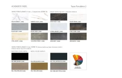 Mesa de comedor ovalada Nilo en porcelánico de Tadel