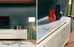 Mueble Tv Tallín White Gold de Grupo Seys