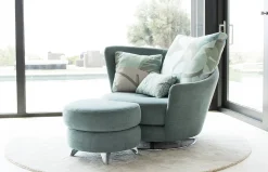 Sillón giratorio Roxane de Fama