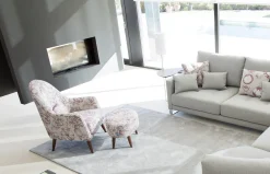 Sillón Miranda con Puff de Fama