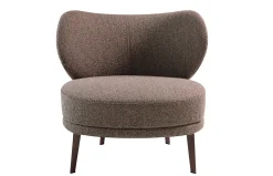 Sillón tapizado en tela y patas acero 5079 de Ángel Cerdá