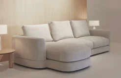 Sofá fijo con chaiselongue Platea de Temasdos