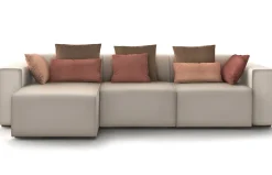 Sofá fijo modular con chaiselongue Sirocco de Temasdos