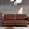 Sofá relax 3 plazas tapizado en piel 6117 de Ángel Cerdá