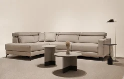 Sofá relax rinconera Sigma con reposapies oculto de Temasdos