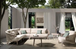 Sofá rincón de exterior Santorini de Joenfa