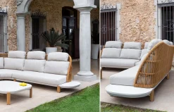 Sofá rinconera de exterior Delfos de Arkimueble